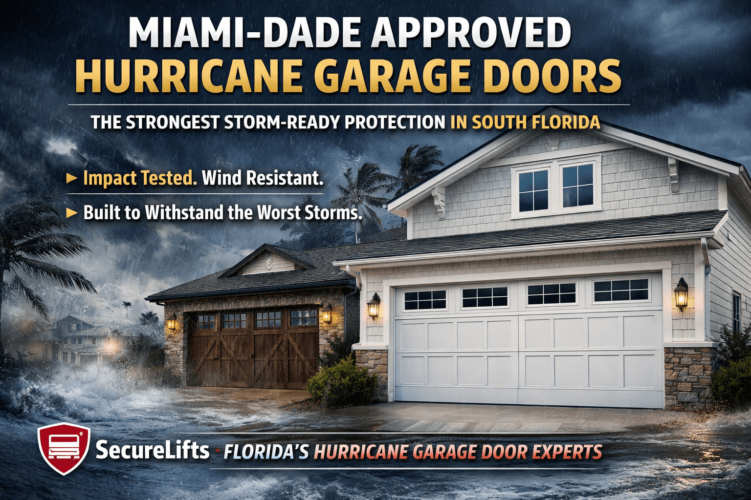 Hurricane Garage Doors in Stuart