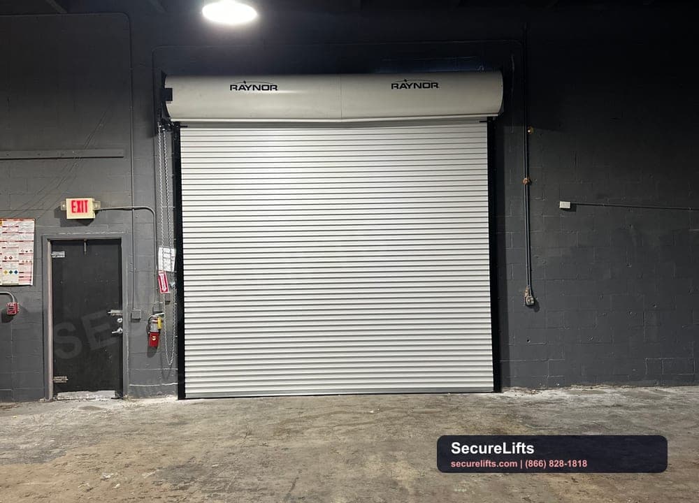 Commercial garage door service team
