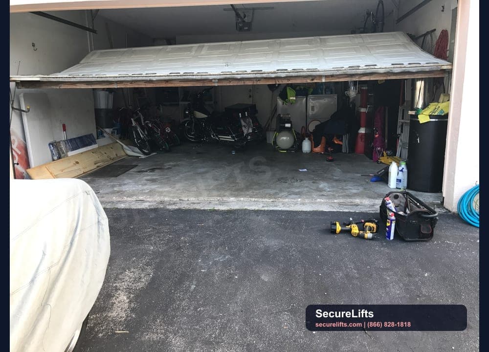 Off-track garage door repair in South Florida
