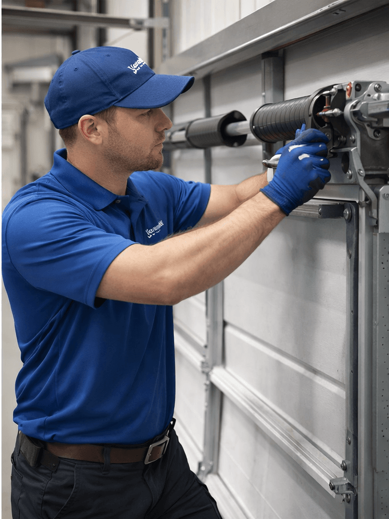 Garage door repair problem inspection
