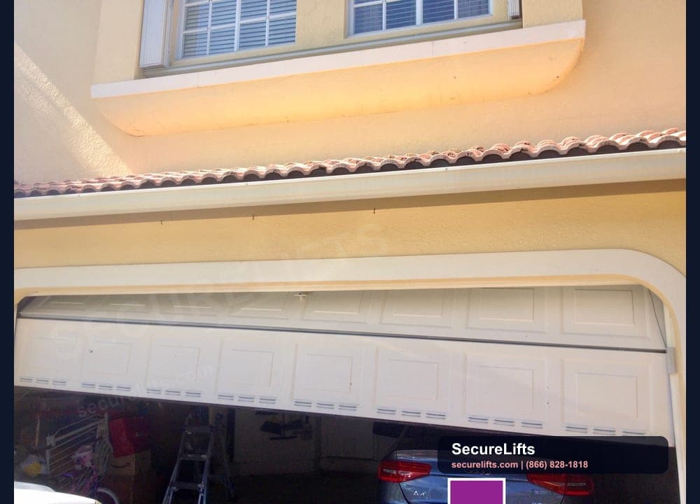 Broken garage door cable