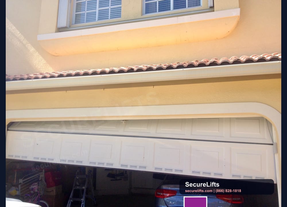 Broken garage door cable